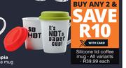Silicone Lid Coffee Mug-Each