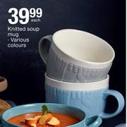 Knitted Soup Mug-Each