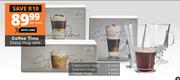 Coffee Time Glass Mug Sets-Per Pack