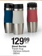 Steel Series 380ml Travel Mug-Each