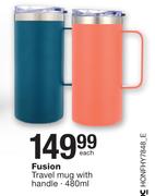 Fusion 480ml Travel Mug With Handle-Each