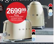 Smeg 2 Slice Toaster/ 360° Cordless Kettle-Each