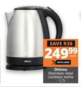 Ottimo 1.7Ltr Stainless Steel Cordless Kettle
