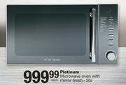 Platinum 20Ltr Microwave Oven With Mirror Finish