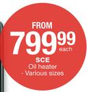 SCE 7 Fin Oil Heater