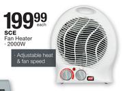 SCE 2000W Fan Heater