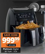 Platinum Digital Air Fryer 4.5L 