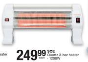 SCE 1200W Quartz 3 Bar Heater