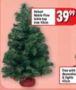 Velvet Noble Pine Table Top Tree 45Cm
