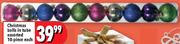 Christmas Balls In Tube Assorted-10 Pieces Each