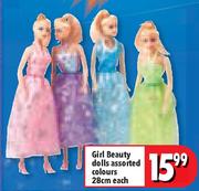 Girl Beauty Dolls Assorted Colours-28cm Each