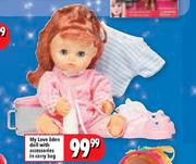 My Love Eden Doll With Accessories In Carry Bag