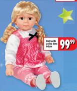 Doll With Polka Dots 60Cm