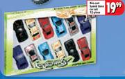 Die-Cast Speed Zone Car Set-12 Piece