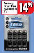 Eveready Power Plus AA Batteries-4's