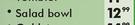 Diamond Picnic Range Salad Bowl