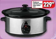 Platinum Stainless Steel Slow Cooker - 3.5L