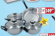 Premier Stainless Steel Cookware Set-7 Piece