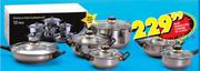 Value Stainless Steel Cookware Set-12 Piece