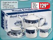 Royal 17-Piece England Tea Set