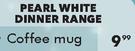 Pearl White Dinner Coffee Mug