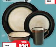 Banded Stone Dinner Bowl-Each