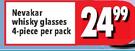 Nevakar Whisky Glasses 4 Piece-Per Pack