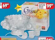 Grand Fiesta 27-Piece Glass Punch Bowl Set 