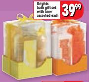 Brights Bath Gift Set With Bow Assorted-Each
