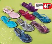 Girls Assorted Casual Sandles Size 10-2-Per Pair