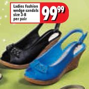 Laddies Fashion Wedge Sandles Size 3-8-Per Pair