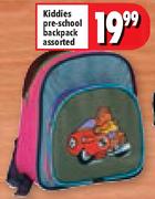 Kiddies Pre-School BackPacks Assorted-Each