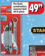 Pro Tools 5 piece Combination Spanner Tool Set