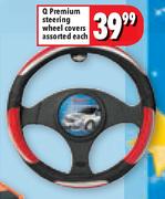 Q Premium Steering Wheel Covers Assorted-Each