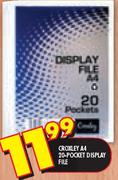Croxley A4 20-Pocket Display File