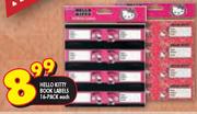 Hello Kitty Book Labels 16-Pack-Each