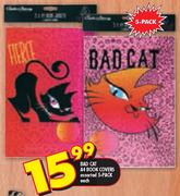 Bad cat A4 Book Covers Assorted 5-Pack-Each