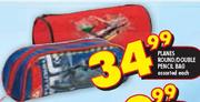 Planes Round/Double Pencil Bag Assorted-Each