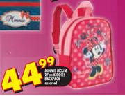 Minnie Mouse 27cm Kiddies Backpack Assorted