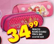 Princess Round/Double Pencil Bag Assorted-Each