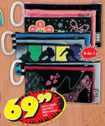 Triple Luxury GR8 Pencil Bags Assorted-Each