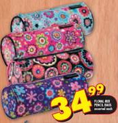 Floral Mix Pencil Bags Assorted-Each