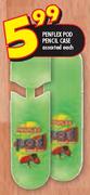 Penflex Pod Pencil Case Assorted-Each