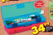 McCasey 30cm Pencil Boxes Assorted-Each