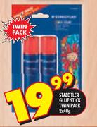 Staedtler Glue Stick Twin Pack-2x40g