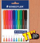 Staedtler Fluorescent Ballpens-10's