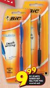 Bic Atlantis Rubber Grip Ball Point Pens Assorted-Each