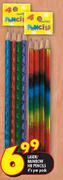 Laser/Rainbow HB Pencils-4's Per Pack