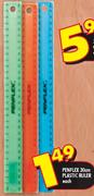 Penflex 30cm Plastic Ruler-Each
