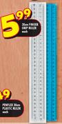 30cm Finger Grip Ruler-Each
